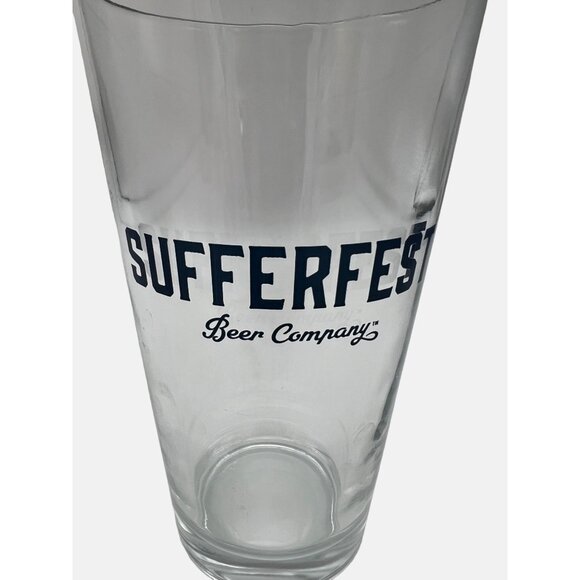 Sufferfest Beer Company Pint Glass Clear Glassware Drinkware Collectible Barware - Picture 5 of 5